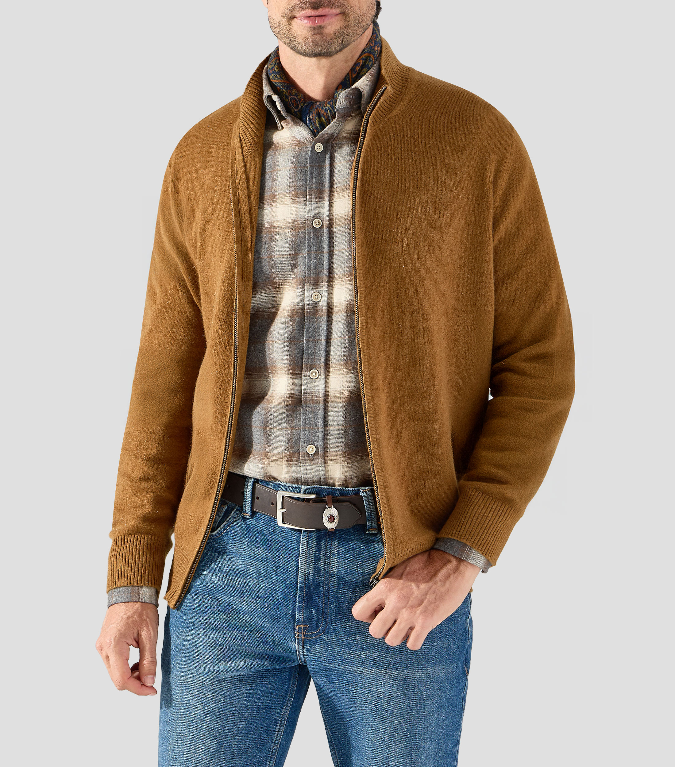 Suéter cuello redondo Cashmere Hombre